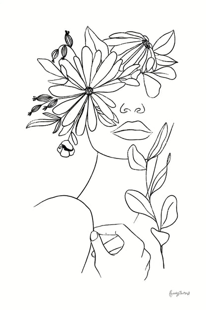 Rooted I BW by Becky Thorns. SKU 79096h. Archival Giclee Fine art print for wall decor.