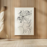 Rooted I BW by Becky Thorns. shown as over sized large wall art. Available as an archival giclee rolled canvas, fine art paper, or poster print. SKU 79096h.