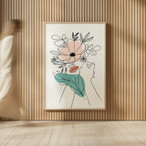 Rooted II by Becky Thorns. shown as over sized large wall art. Available as an archival giclee rolled canvas, fine art paper, or poster print. SKU 63955h.