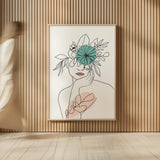 Rooted III by Becky Thorns. shown as over sized large wall art. Available as an archival giclee rolled canvas, fine art paper, or poster print. SKU 63956h.