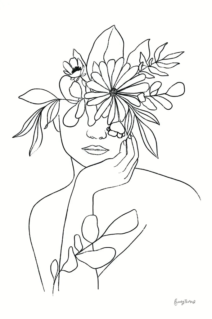Rooted III BW by Becky Thorns. SKU 79098h. Archival Giclee Fine art print for wall decor.