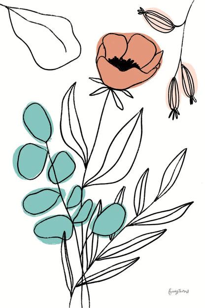 Rooted IV by Becky Thorns. SKU 63957h. Archival Giclee Fine art print for wall decor.