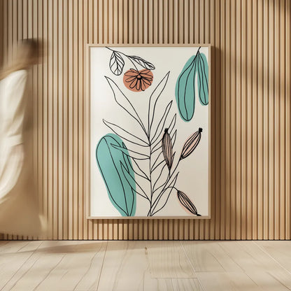 Rooted VI by Becky Thorns. shown as over sized large wall art. Available as an archival giclee rolled canvas, fine art paper, or poster print. SKU 63959h.