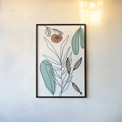 Rooted VI by Becky Thorns. shown as a paper print in a black flame. Available as a archival giclee rolled canvas, fine art paper, or poster print. SKU 63959h.