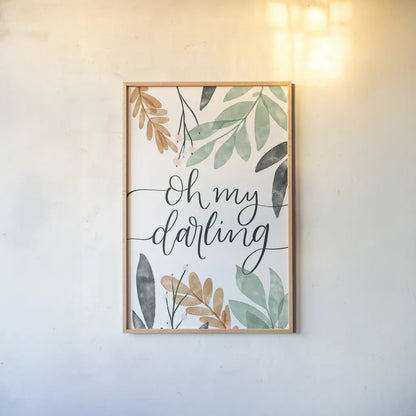 Sage Sayings I by Becky Thorns. shown as a paper print in a natural frame. Available as a archival giclee rolled canvas, fine art paper, or poster print. SKU 66458h.