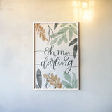 Sage Sayings I by Becky Thorns. shown as a paper print in a white frame. Available as a archival giclee rolled canvas, fine art paper, or poster print. SKU 66458h.
