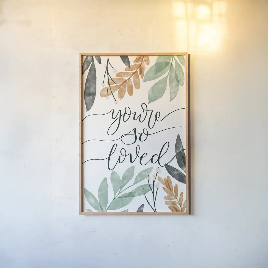 Sage Sayings II by Becky Thorns. shown as a paper print in a natural frame. Available as a archival giclee rolled canvas, fine art paper, or poster print. SKU 66459h.