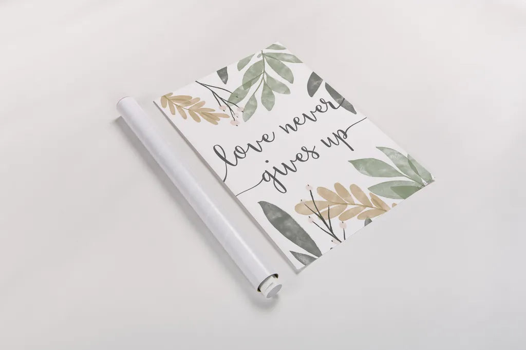 Sage Sayings III Neutral by Becky Thorns. shown as a rolled paper print. Available as archival giclee rolled canvas, fine art paper, or poster print. SKU 68427h.