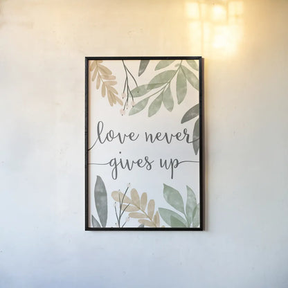 Sage Sayings III Neutral by Becky Thorns. shown as a paper print in a black flame. Available as a archival giclee rolled canvas, fine art paper, or poster print. SKU 68427h.