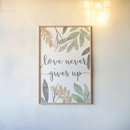 Sage Sayings III Neutral by Becky Thorns. shown as a paper print in a natural frame. Available as a archival giclee rolled canvas, fine art paper, or poster print. SKU 68427h.