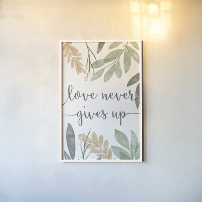 Sage Sayings III Neutral by Becky Thorns. shown as a paper print in a white frame. Available as a archival giclee rolled canvas, fine art paper, or poster print. SKU 68427h.