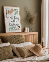 Sage Sayings IV by Becky Thorns. shown as a paper print in a natural frame. Available as a archival giclee rolled canvas, fine art paper, or poster print. SKU 68251h.