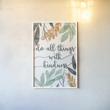 Sage Sayings IV by Becky Thorns. shown as a paper print in a white frame. Available as a archival giclee rolled canvas, fine art paper, or poster print. SKU 68251h.