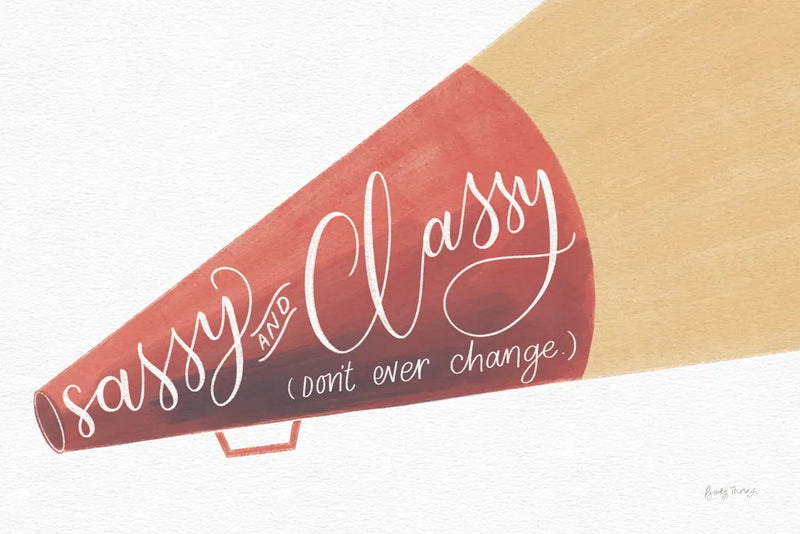 Sassy and Classy by Becky Thorns. SKU 61414i. Archival Giclee Fine art print for wall decor.