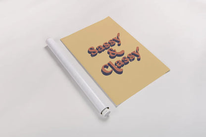 Sassy and Classy by Becky Thorns. shown as a rolled paper print. Available as archival giclee rolled canvas, fine art paper, or poster print. SKU 65167h.