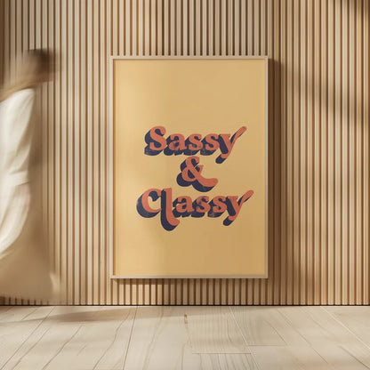 Sassy and Classy by Becky Thorns. shown as over sized large wall art. Available as an archival giclee rolled canvas, fine art paper, or poster print. SKU 65167h.