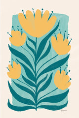 Scandi Flowers II by Becky Thorns. SKU 96667h. Archival Giclee Fine art print for wall decor.