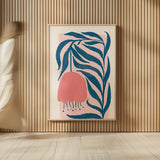 Scandi Flowers III by Becky Thorns. shown as over sized large wall art. Available as an archival giclee rolled canvas, fine art paper, or poster print. SKU 96668h.