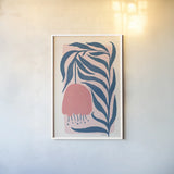 Scandi Flowers III by Becky Thorns. shown as a paper print in a white frame. Available as a archival giclee rolled canvas, fine art paper, or poster print. SKU 96668h.
