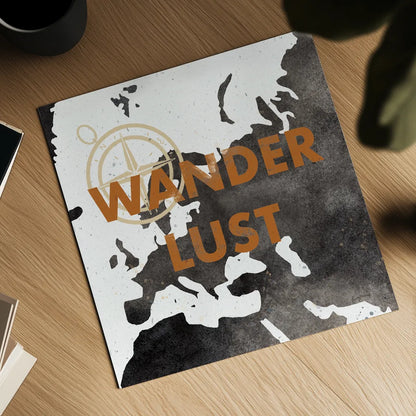 ScandiMap IV White by Becky Thorns. Shown as a detailed flat fine art print, highlighting archival giclee quality. Available as an archival giclee rolled canvas, fine art paper, or poster print. SKU 64491a.