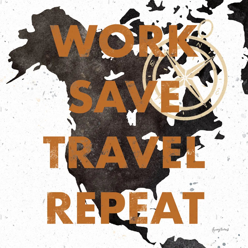 ScandiMap V White by Becky Thorns. SKU 64493a. Archival Giclee Fine art print for wall decor.