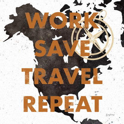 ScandiMap V White by Becky Thorns. SKU 64493a. Archival Giclee Fine art print for wall decor.