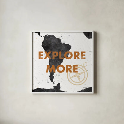 ScandiMap VI White by Becky Thorns. Shown in a crisp white glass frame for a clean and minimalist style. Available as an archival giclee rolled canvas, fine art paper, or poster print. SKU 64495a.