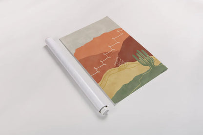 Self Care II by Becky Thorns. shown as a rolled paper print. Available as archival giclee rolled canvas, fine art paper, or poster print. SKU 75963h.