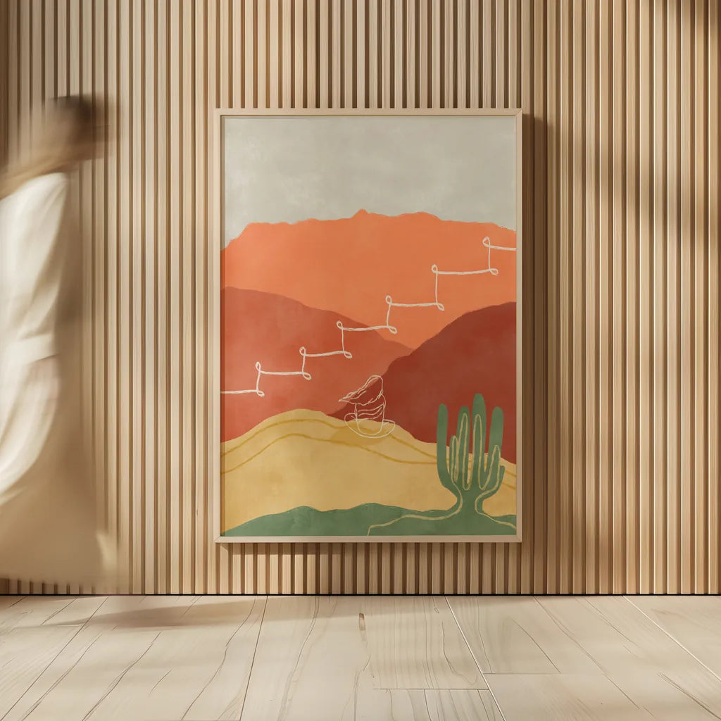 Self Care II by Becky Thorns. shown as over sized large wall art. Available as an archival giclee rolled canvas, fine art paper, or poster print. SKU 75963h.