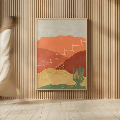 Self Care II by Becky Thorns. shown as over sized large wall art. Available as an archival giclee rolled canvas, fine art paper, or poster print. SKU 75963h.