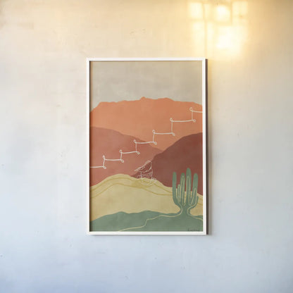 Self Care II by Becky Thorns. shown as a paper print in a white frame. Available as a archival giclee rolled canvas, fine art paper, or poster print. SKU 75963h.