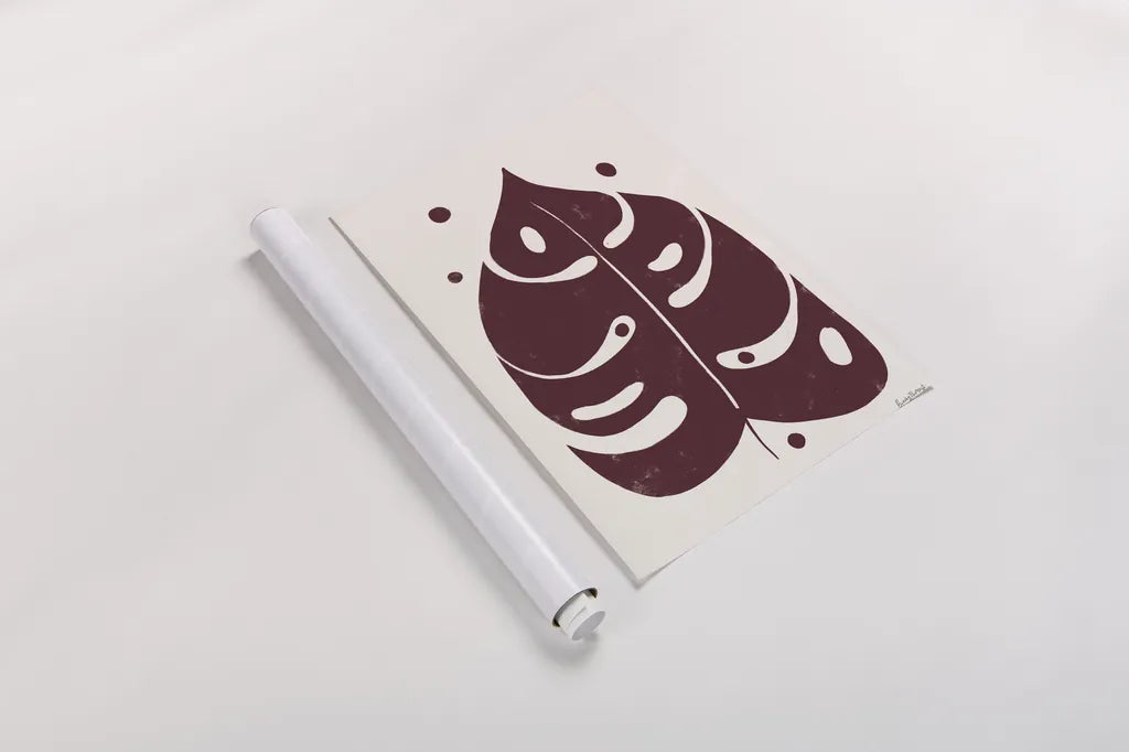 Simple Botanical II by Becky Thorns. shown as a rolled paper print. Available as archival giclee rolled canvas, fine art paper, or poster print. SKU 87470h.