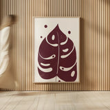 Simple Botanical II by Becky Thorns. shown as over sized large wall art. Available as an archival giclee rolled canvas, fine art paper, or poster print. SKU 87470h.