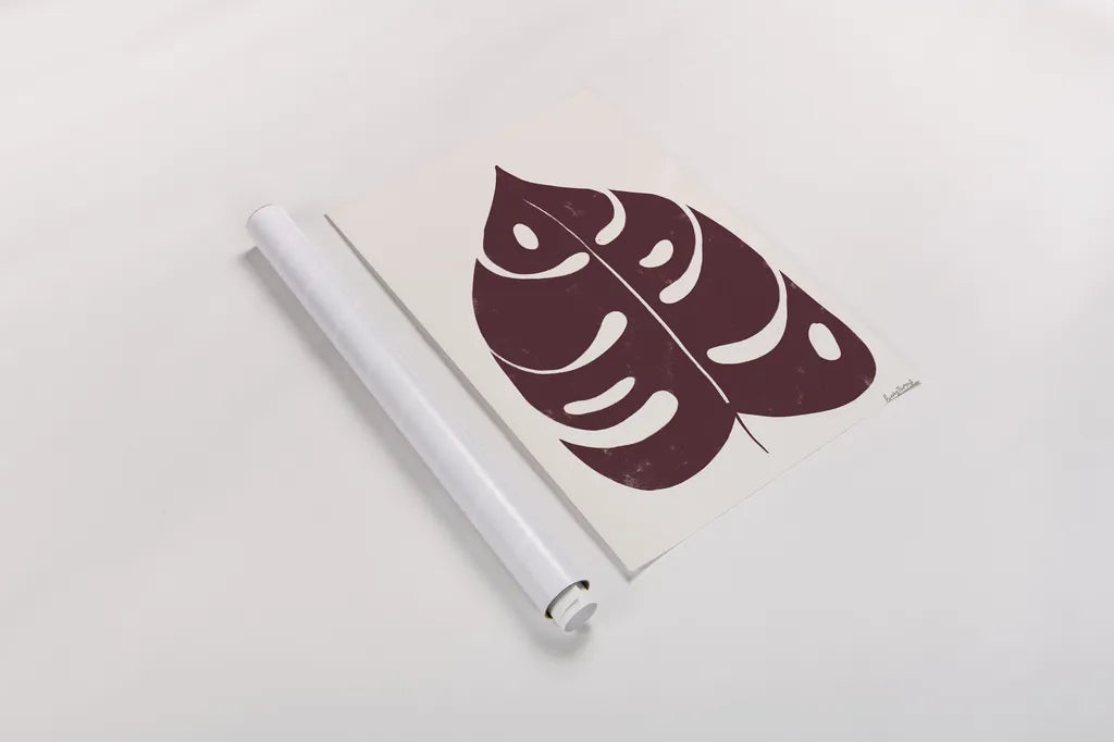 Simple Botanical II Plain by Becky Thorns. shown as a rolled paper print. Available as archival giclee rolled canvas, fine art paper, or poster print. SKU 88700h.