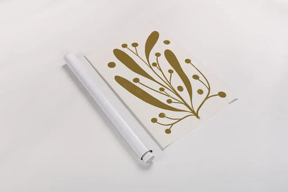 Simple Botanical IV by Becky Thorns. shown as a rolled paper print. Available as archival giclee rolled canvas, fine art paper, or poster print. SKU 87472h.