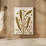 Simple Botanical IV by Becky Thorns. shown as over sized large wall art. Available as an archival giclee rolled canvas, fine art paper, or poster print. SKU 87472h.