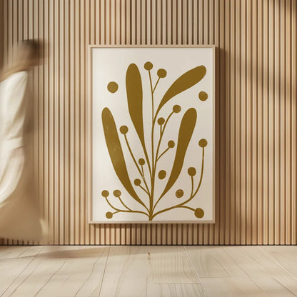 Simple Botanical IV by Becky Thorns. shown as over sized large wall art. Available as an archival giclee rolled canvas, fine art paper, or poster print. SKU 87472h.