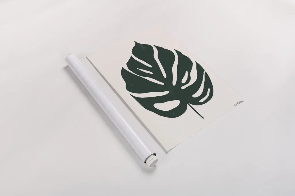 Simple Botanical V by Becky Thorns. shown as a rolled paper print. Available as archival giclee rolled canvas, fine art paper, or poster print. SKU 88701h.