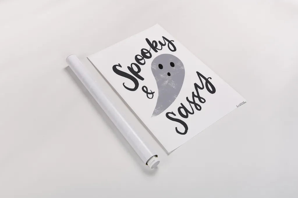 Sophisticated Spooky I by Becky Thorns. shown as a rolled paper print. Available as archival giclee rolled canvas, fine art paper, or poster print. SKU 67505h.