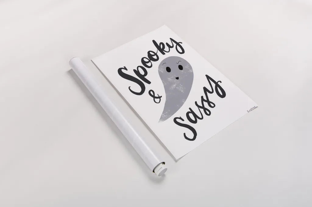 Sophisticated Spooky IB by Becky Thorns. shown as a rolled paper print. Available as archival giclee rolled canvas, fine art paper, or poster print. SKU 68889h.