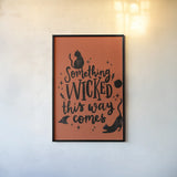 Sophisticated Spooky IV by Becky Thorns. shown as a paper print in a black flame. Available as a archival giclee rolled canvas, fine art paper, or poster print. SKU 67508h.