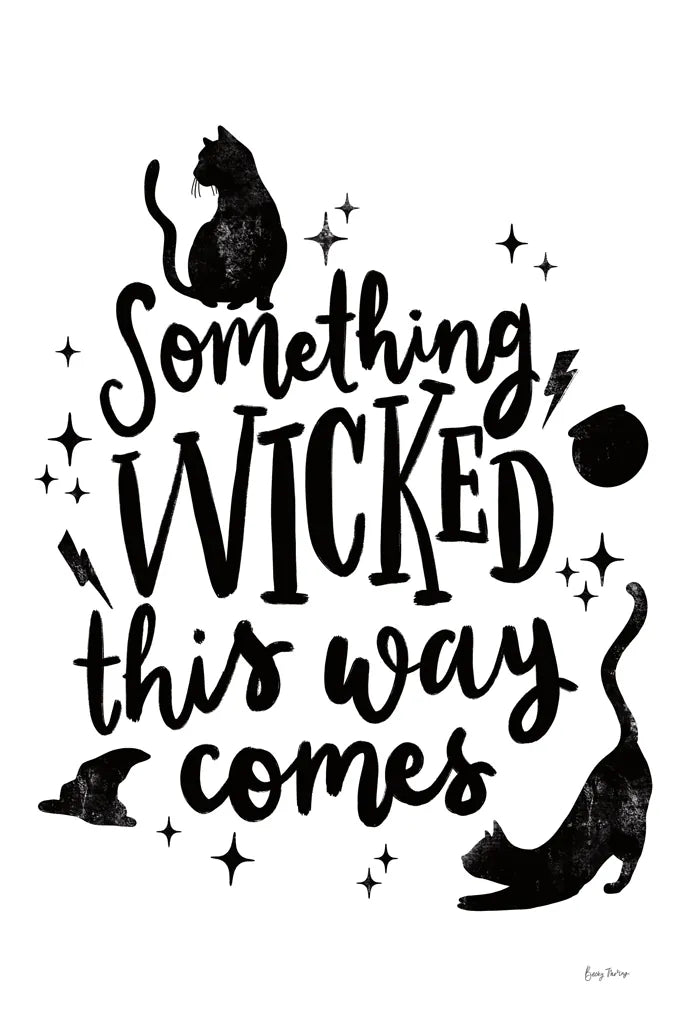 Sophisticated Spooky IV BW by Becky Thorns. SKU 67891h. Archival Giclee Fine art print for wall decor.