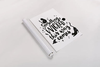 Sophisticated Spooky IV BW by Becky Thorns. shown as a rolled paper print. Available as archival giclee rolled canvas, fine art paper, or poster print. SKU 67891h.