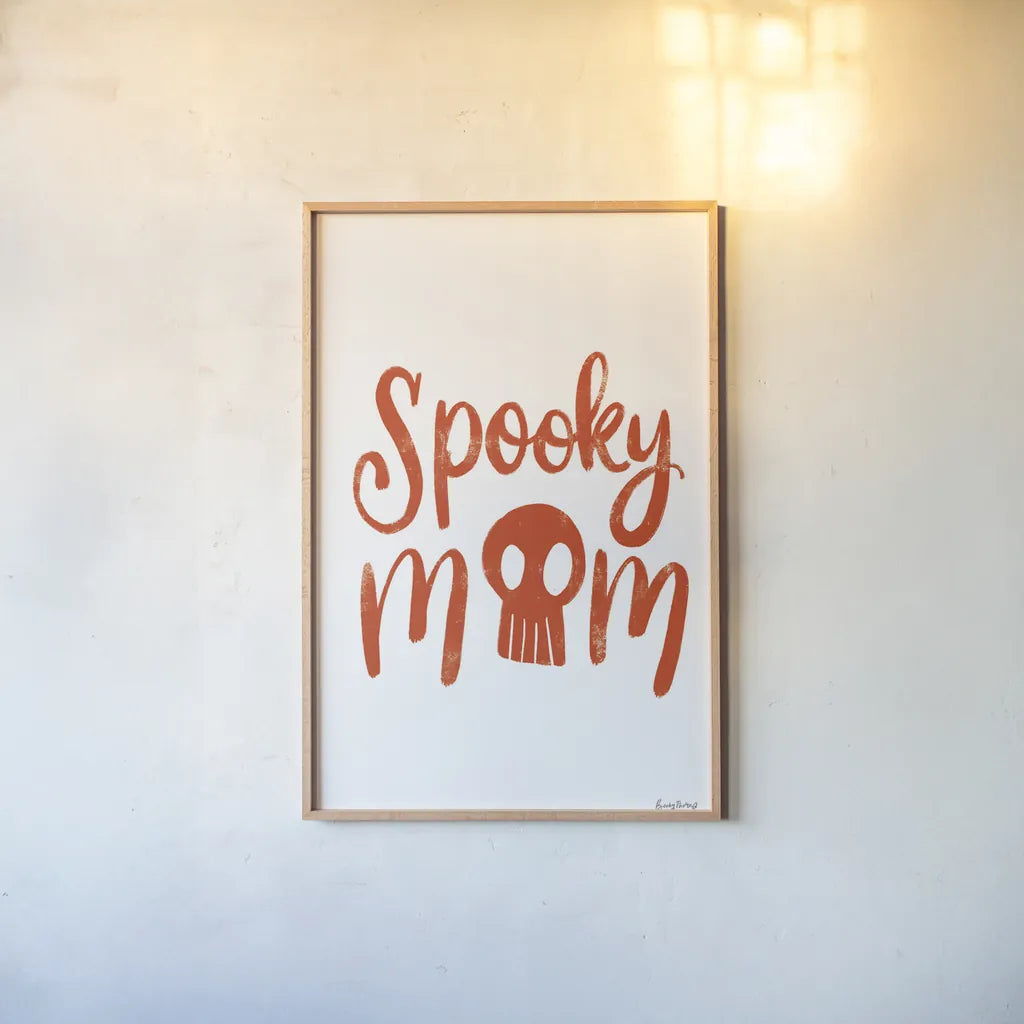 Sophisticated Spooky V by Becky Thorns. shown as a paper print in a natural frame. Available as a archival giclee rolled canvas, fine art paper, or poster print. SKU 67509h.