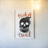 Sophisticated Spooky VI by Becky Thorns. shown as a paper print in a white frame. Available as a archival giclee rolled canvas, fine art paper, or poster print. SKU 67510h.