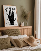 Sophisticated Spooky VII by Becky Thorns. shown as a paper print in a natural frame. Available as a archival giclee rolled canvas, fine art paper, or poster print. SKU 67511h.
