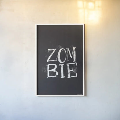 Sophisticated Spooky VIII by Becky Thorns. shown as a paper print in a white frame. Available as a archival giclee rolled canvas, fine art paper, or poster print. SKU 67512h.