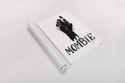 Sophisticated Spooky XI by Becky Thorns. shown as a rolled paper print. Available as archival giclee rolled canvas, fine art paper, or poster print. SKU 68891h.