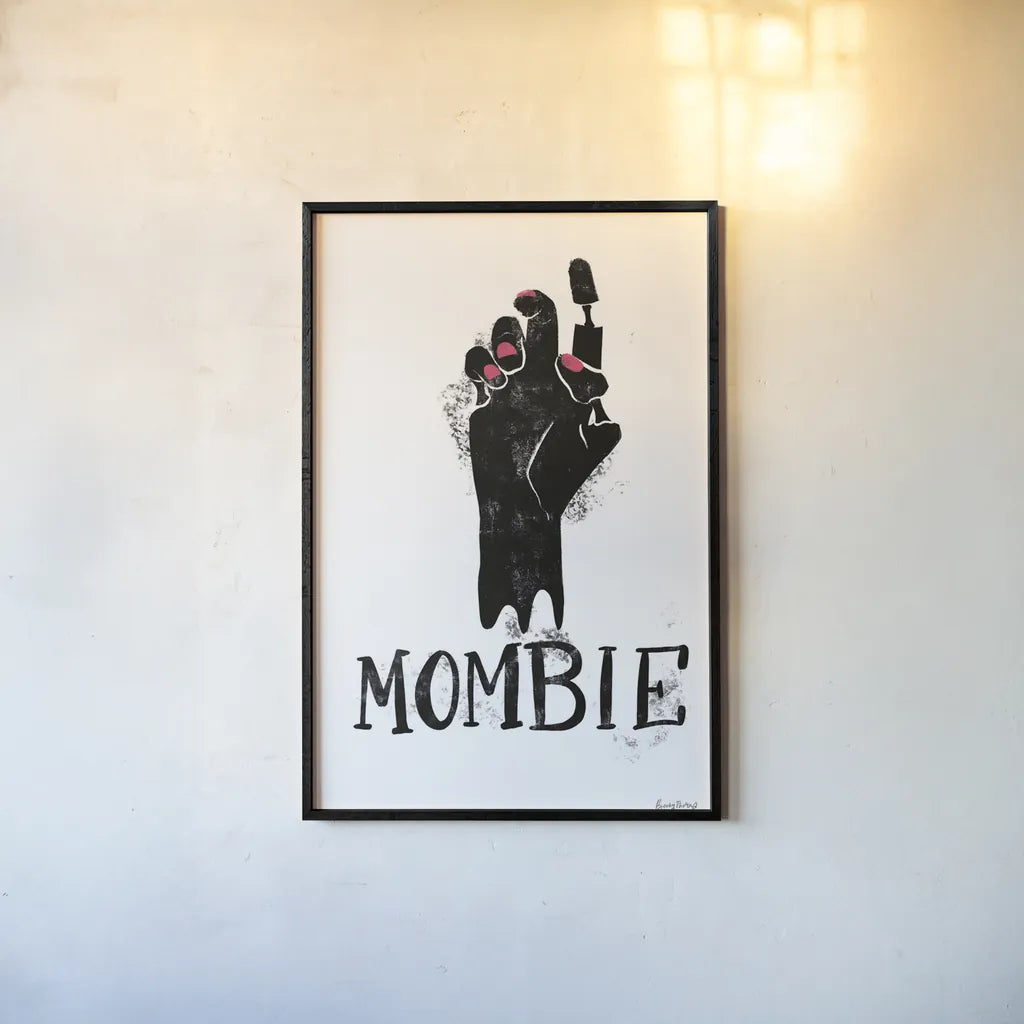 Sophisticated Spooky XI by Becky Thorns. shown as a paper print in a black flame. Available as a archival giclee rolled canvas, fine art paper, or poster print. SKU 68891h.