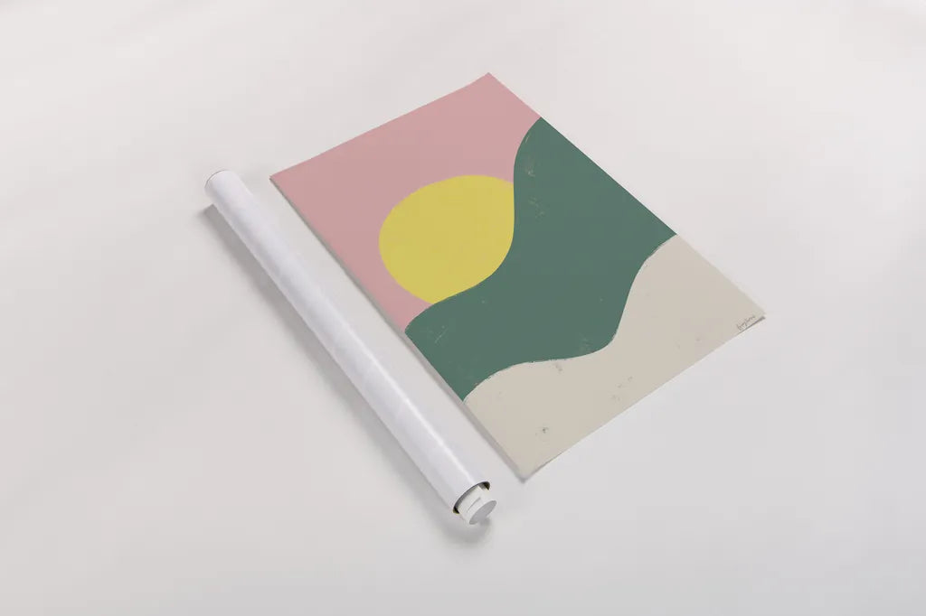 Sun Chaser II by Becky Thorns. shown as a rolled paper print. Available as archival giclee rolled canvas, fine art paper, or poster print. SKU 65317h.